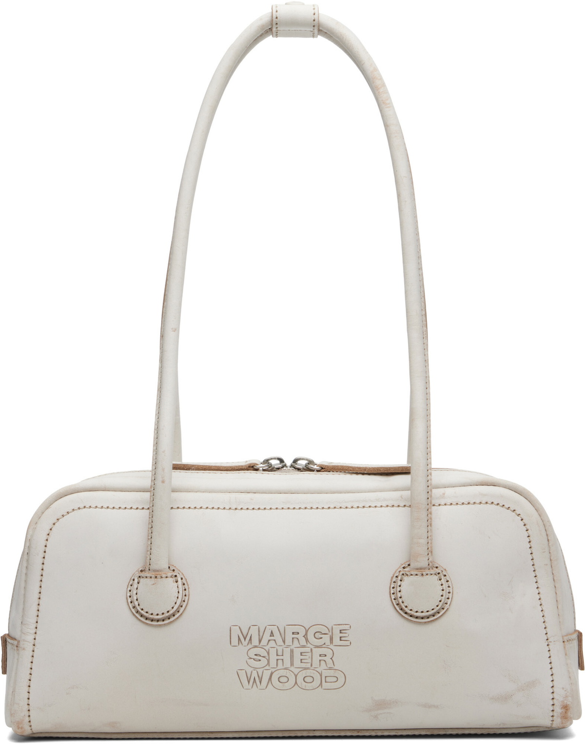 MARGESHERWOOD White Soft Boston EW Bag