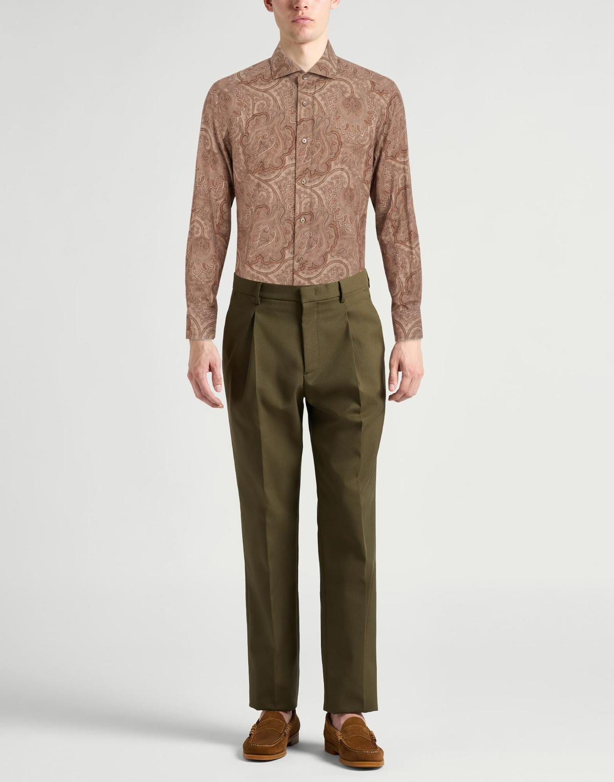 Brunello Cucinelli Mens Shirt in Brown