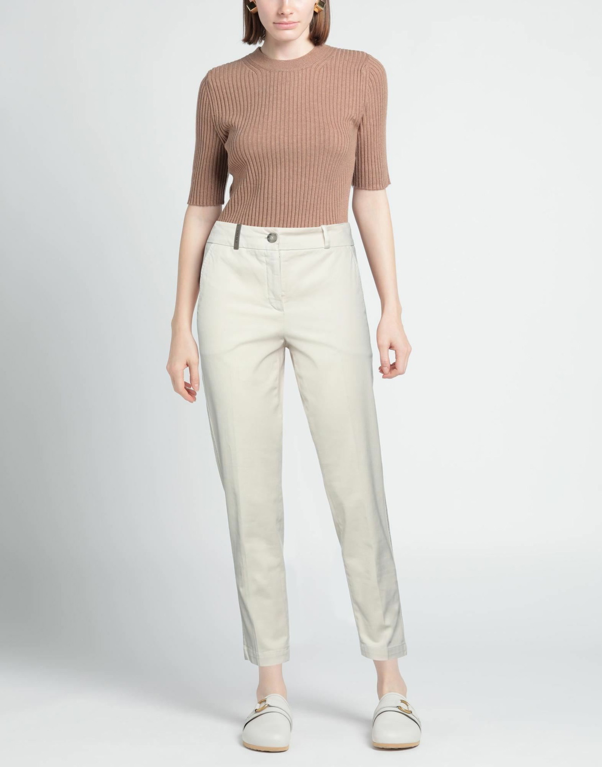 Peserico Womens Pants in Cream