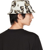 Moncler Genius Beige Barbour Leopard Print Waxed Bucket Hat