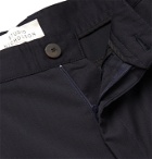 Studio Nicholson - Bionda Wide-Leg Cropped Pleated Virgin Wool Suit Trousers - Blue