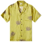 Dries Van Noten Men's Carltone Floral Print Vacation Shirt in Yellow