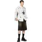 Comme des Garcons Shirt White Basquiat Edition Poplin Print Shirt