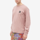 Stone Island Men's Long Sleeve Patch T-Shirt in Rose