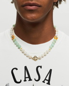 Casablanca Mint & Yellow Charm Necklace Multi - Mens - Jewellery