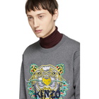 Kenzo Grey Limited Edition Dragon Tiger Sweatshirt