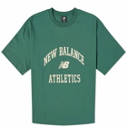 New Balance Women's Athletics Varsity Boxy T-Shirt in Nightwatch Green