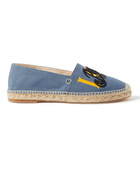LOEWE - Paula's Ibiza Logo-Detailed Canvas Espadrilles - Blue