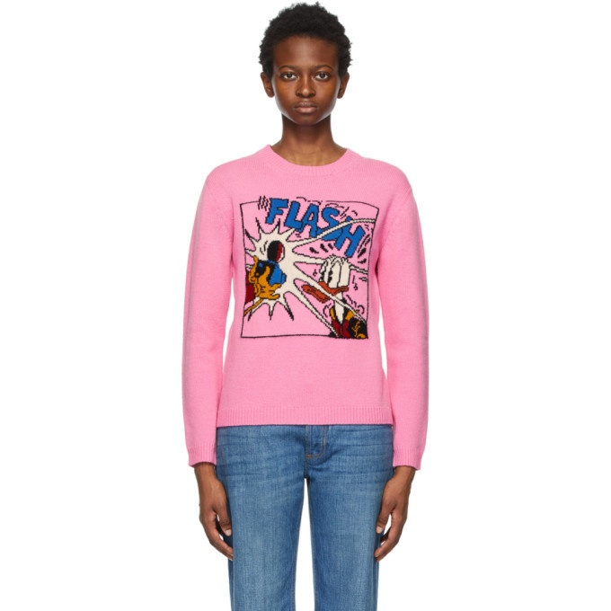 Gucci X Disney Donald Duck Cropped T-shirt in Pink