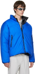 The North Face Blue Pertex Nuptse Reversible Down Jacket