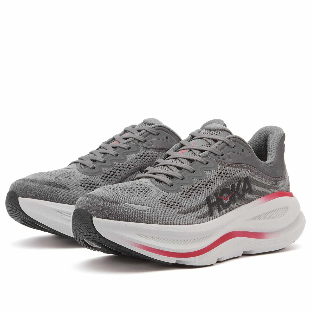 HOKA ONE ONE M Bondi 9 Sneaker in Satellite Grey/Outer Orbit