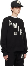 AMIRI Black Appliqué Sweatshirt