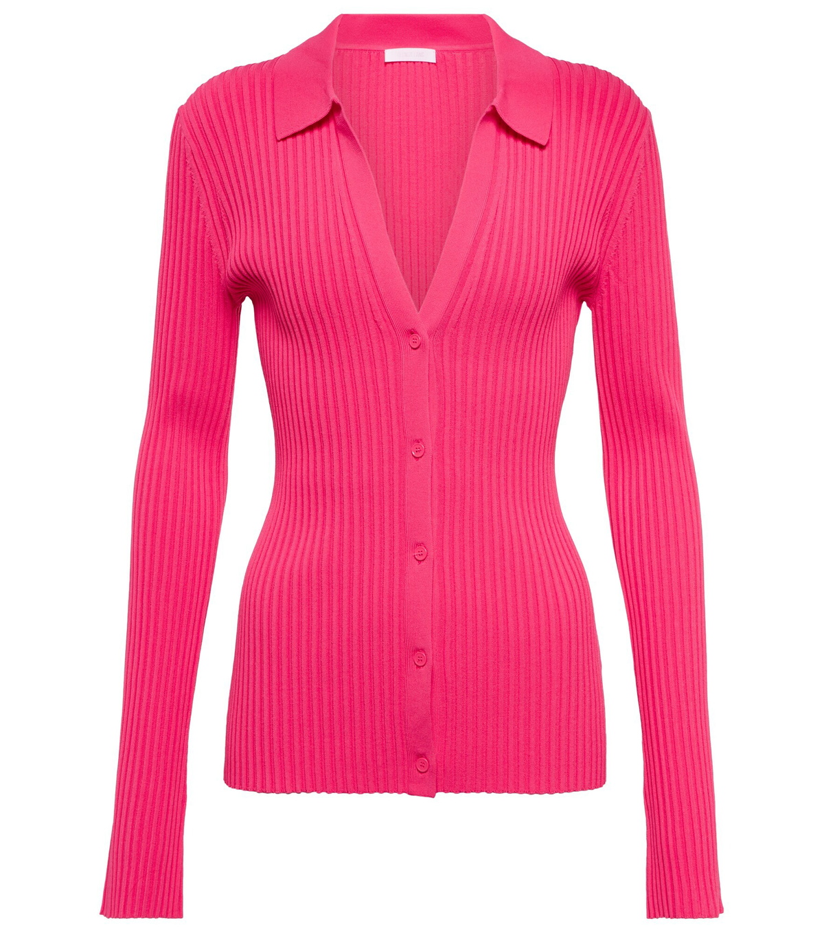 Helmut Lang - Ribbed-knit Polo Cardigan Helmut Lang