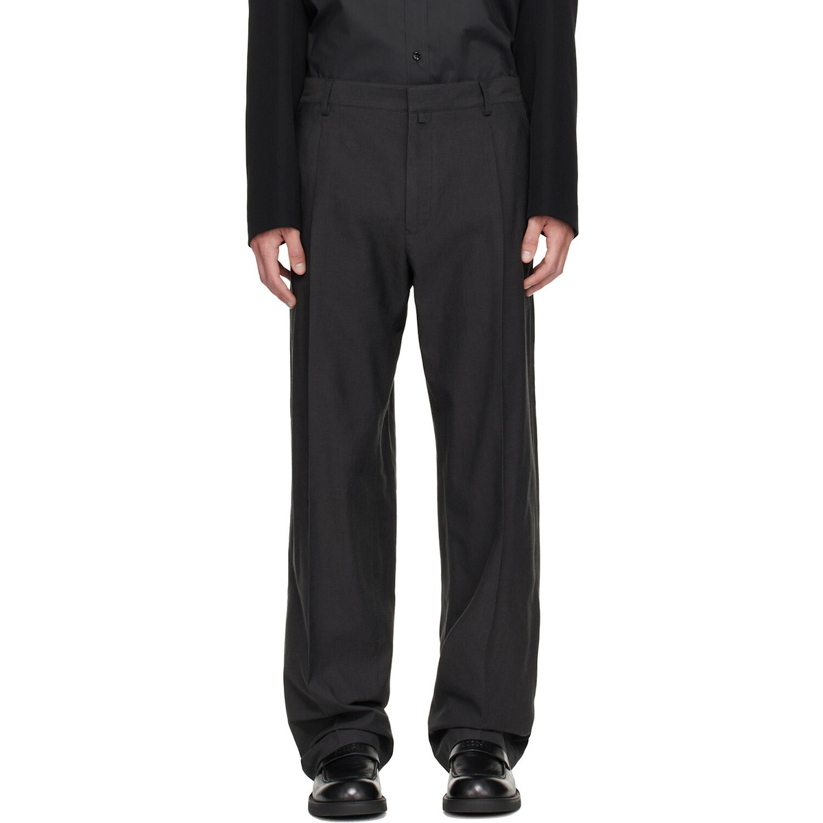 MM6 Maison Margiela Gray Wool Twill Trousers