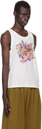 Marni White Printed Tank Top