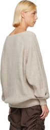 Baserange Beige Soar V Neck Sweater