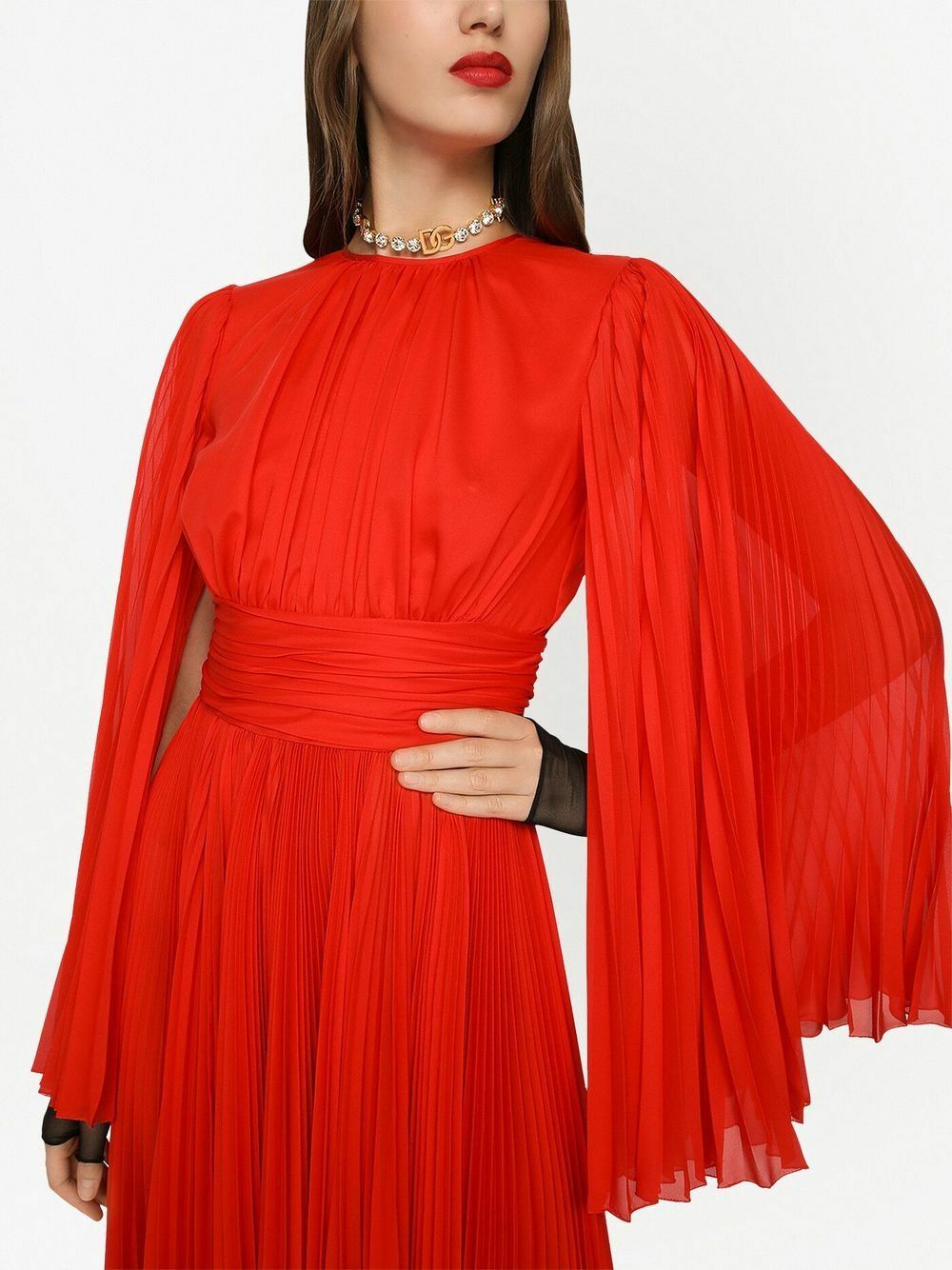 DOLCE & GABBANA - Chiffon Long Dress Dolce & Gabbana