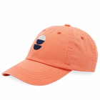 Folk Men's Damien Poulain 6 Panel Cap in Coral Moon Dp 