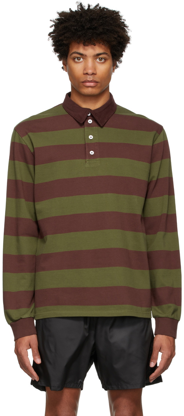 Palmes Green & Burgundy Colt Rugby Polo Palmes