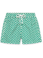 FRESCOBOL CARIOCA - Sport Slim-Fit Short-Length Printed Swim Shorts - Green