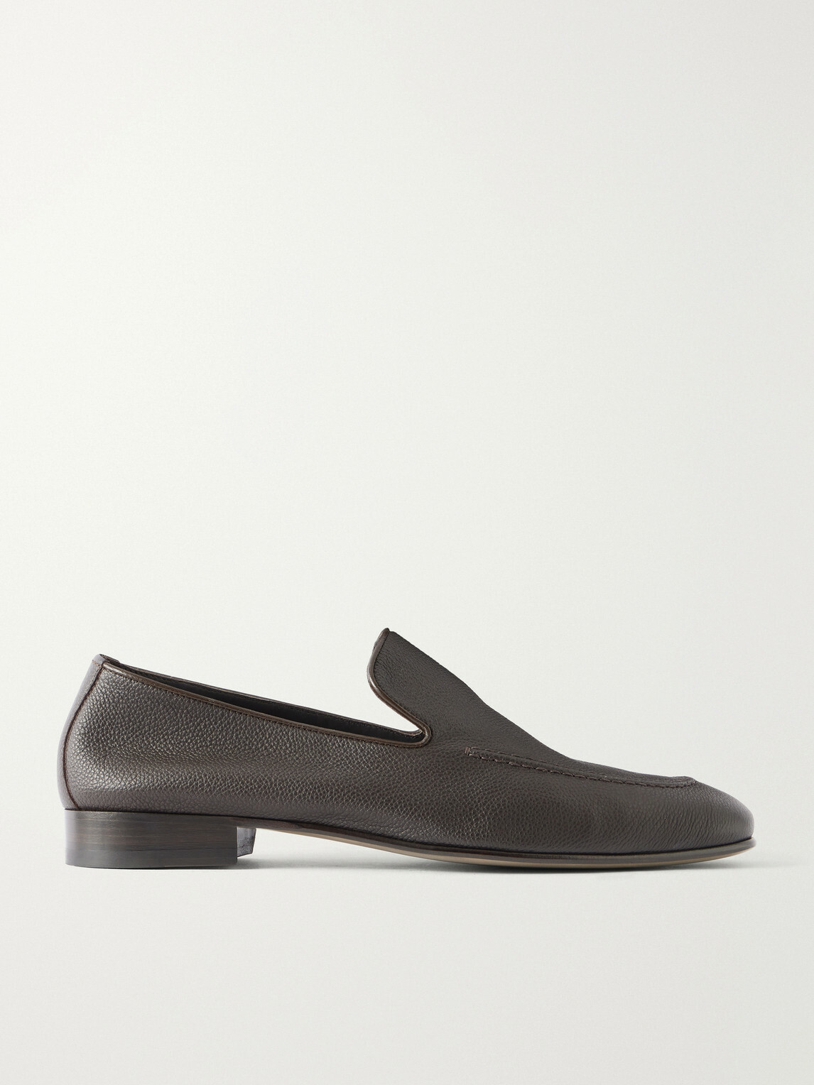 Manolo Blahnik - Truro Full-Grain Leather Loafers - Brown