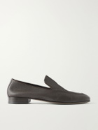 Manolo Blahnik - Truro Full-Grain Leather Loafers - Brown