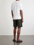 FEDELI - Mondial Cotton-Terry Polo Shirt - White