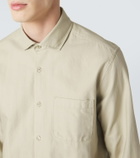 Frescobol Carioca Emilio herringbone denim shirt
