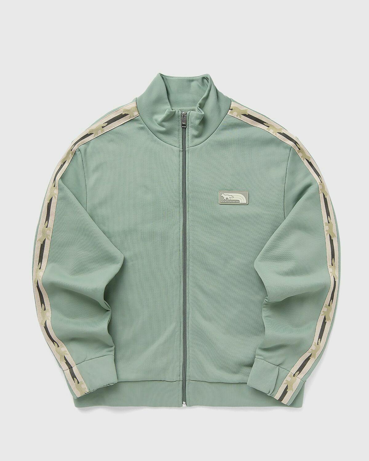 Maison Kitsune FLASH FOX ZIPPED BLOUSON Green Mens Track Jacket