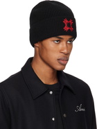 AMIRI Black 'MA' Quad Beanie