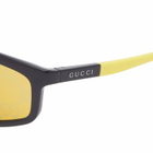 Gucci Active Sunglasses in Black/Yellow 