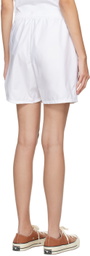 Palmes White Middle Shorts