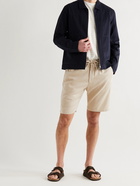 NN07 - Seb Lyocell Drawstring Shorts - Neutrals