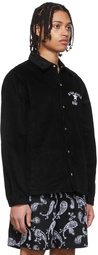 Nahmias Black Corduroy Coach Jacket