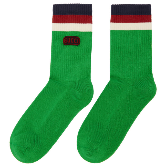 Gucci Green Logo Socks Gucci