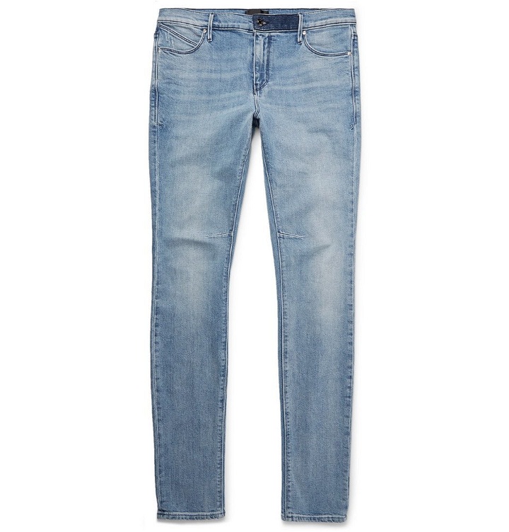 Photo: RtA - Skinny-Fit Distressed Stretch-Denim Jeans - Light denim