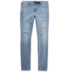 RtA - Skinny-Fit Distressed Stretch-Denim Jeans - Light denim