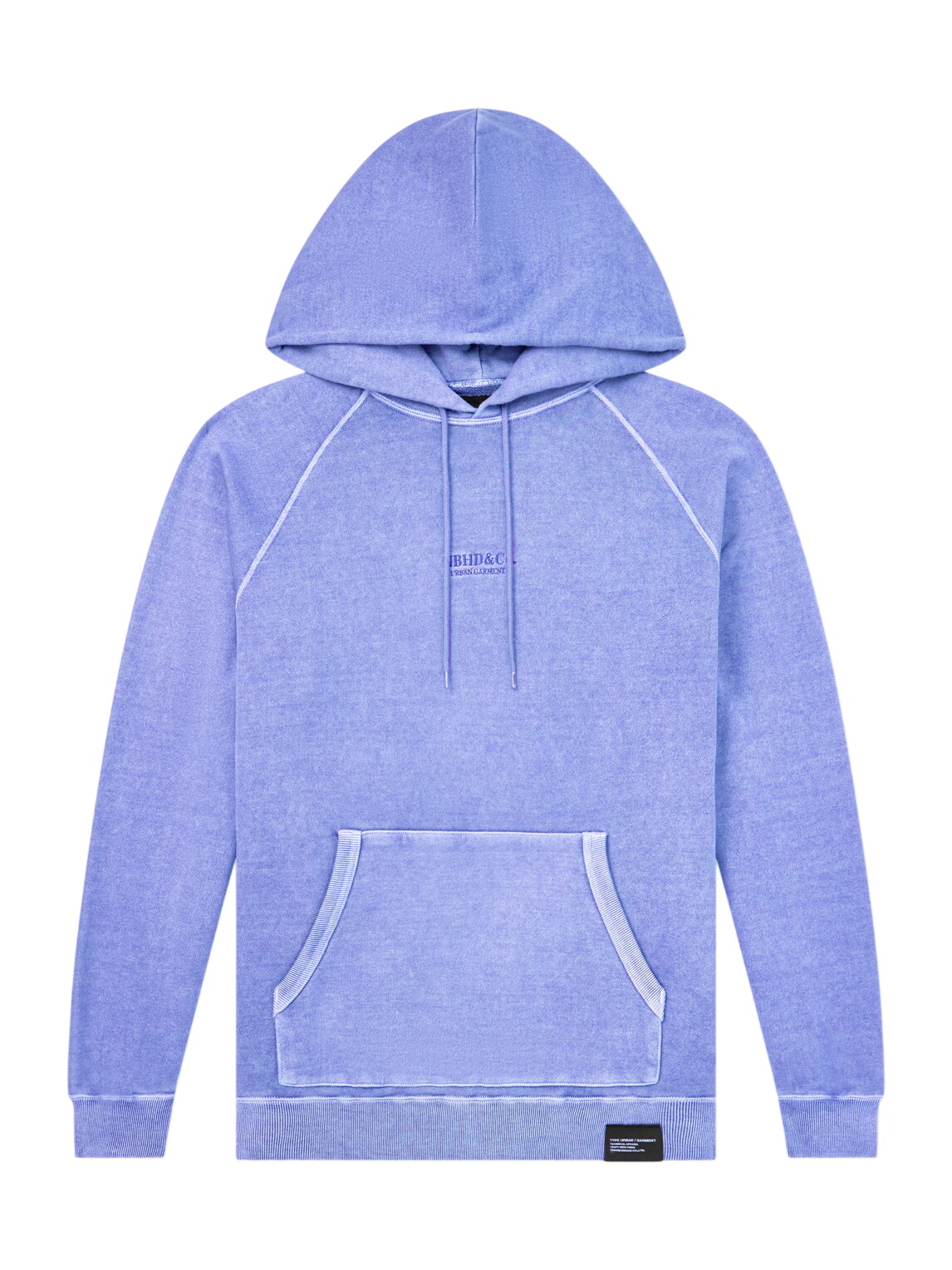 Neighborhood Men's Pigment Dyed Sweat Hoodie in Black Neighborhood