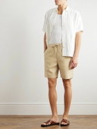 Derek Rose - Sydney 1 Straight-Leg Linen Drawstring Shorts - Neutrals