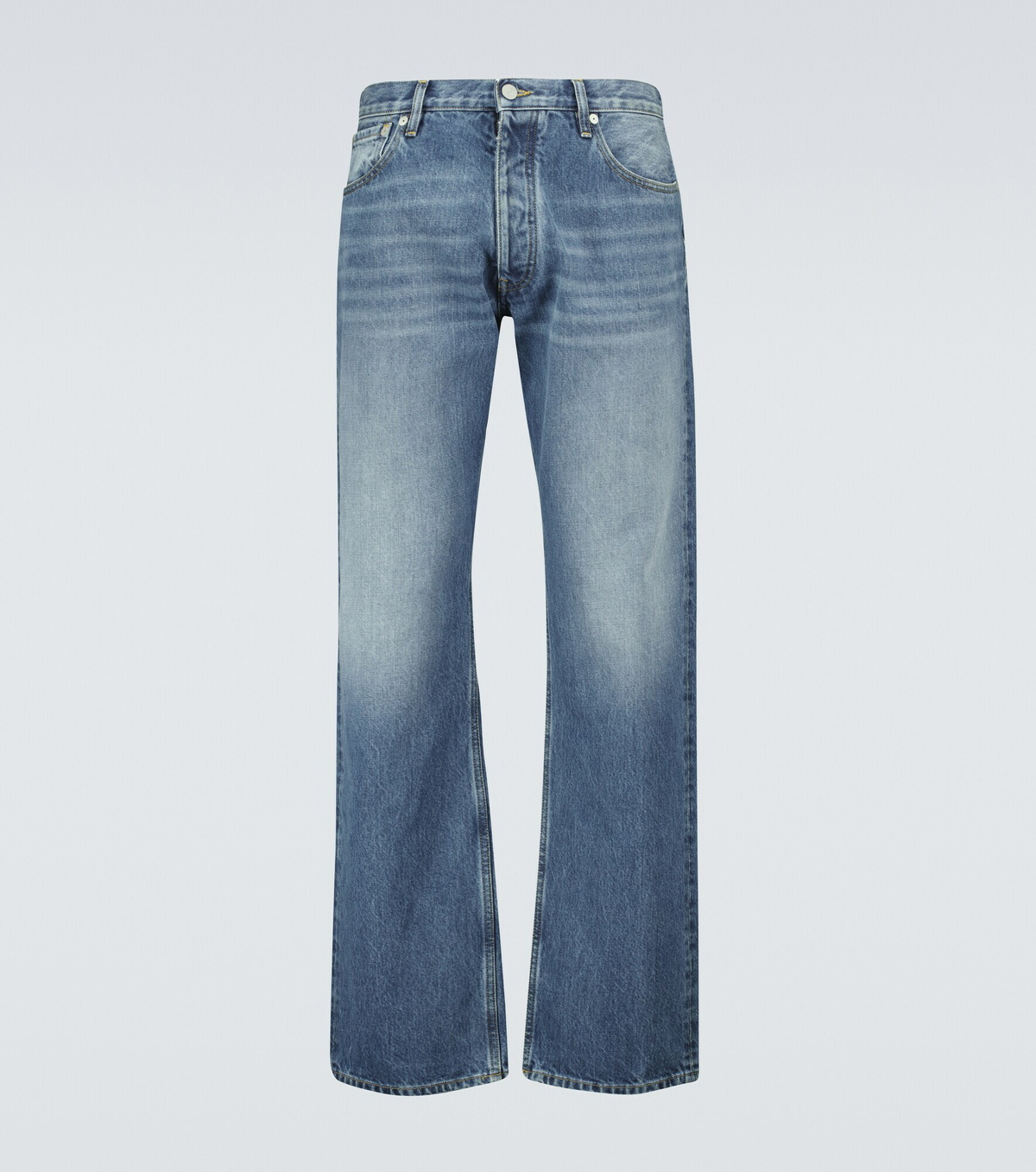 Maison Margiela Blue Cotton Straight-Leg Jeans