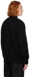 AMOMENTO Black Grandpa Cardigan