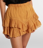 Marant Etoile Jocadia broderie anglaise cotton shorts