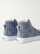 Givenchy - City Logo-Jacquard Denim Sneakers - Blue