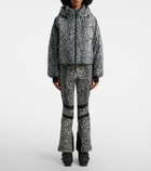 Perfect Moment Bubble leopard-print down ski jacket