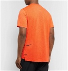 Nike Running - Tech Pack Stretch Jacquard-Knit Running T-Shirt - Bright orange