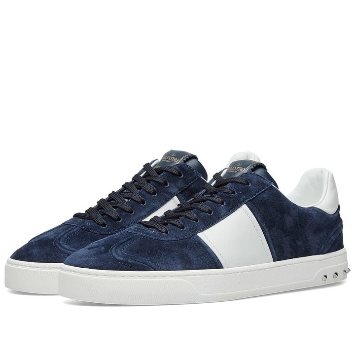 Photo: Valentino Fly Crew Suede Sneaker Blue