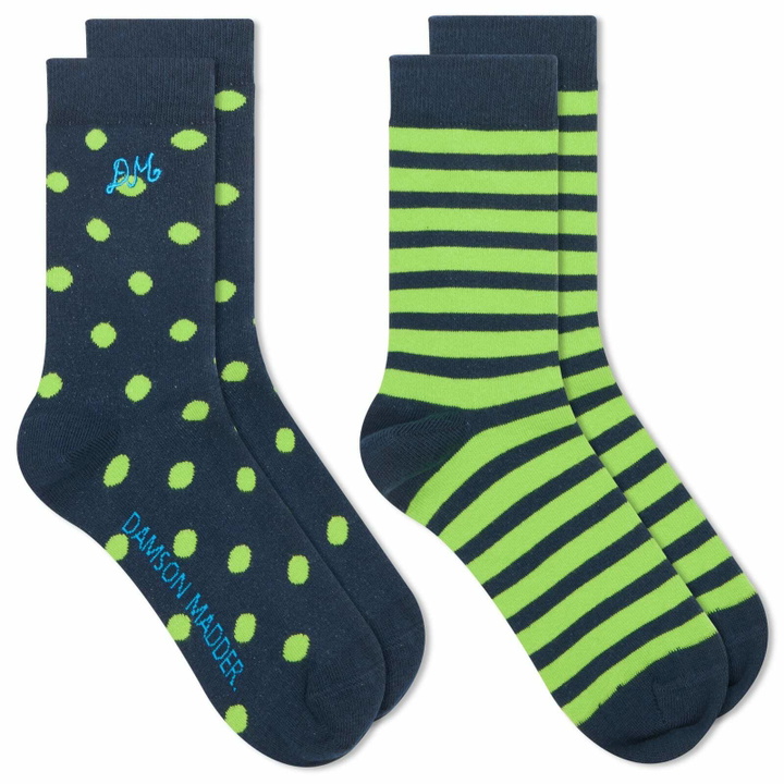 Photo: Damson Madder Women's 2 Pack Socks in Multi 