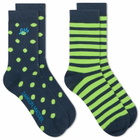 Damson Madder Women's 2 Pack Socks in Multi 