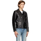 Saint Laurent Black Leather Classic Biker Jacket