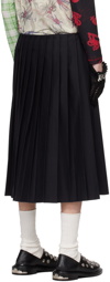 Chopova Lowena Black Invert Suit Midi Skirt